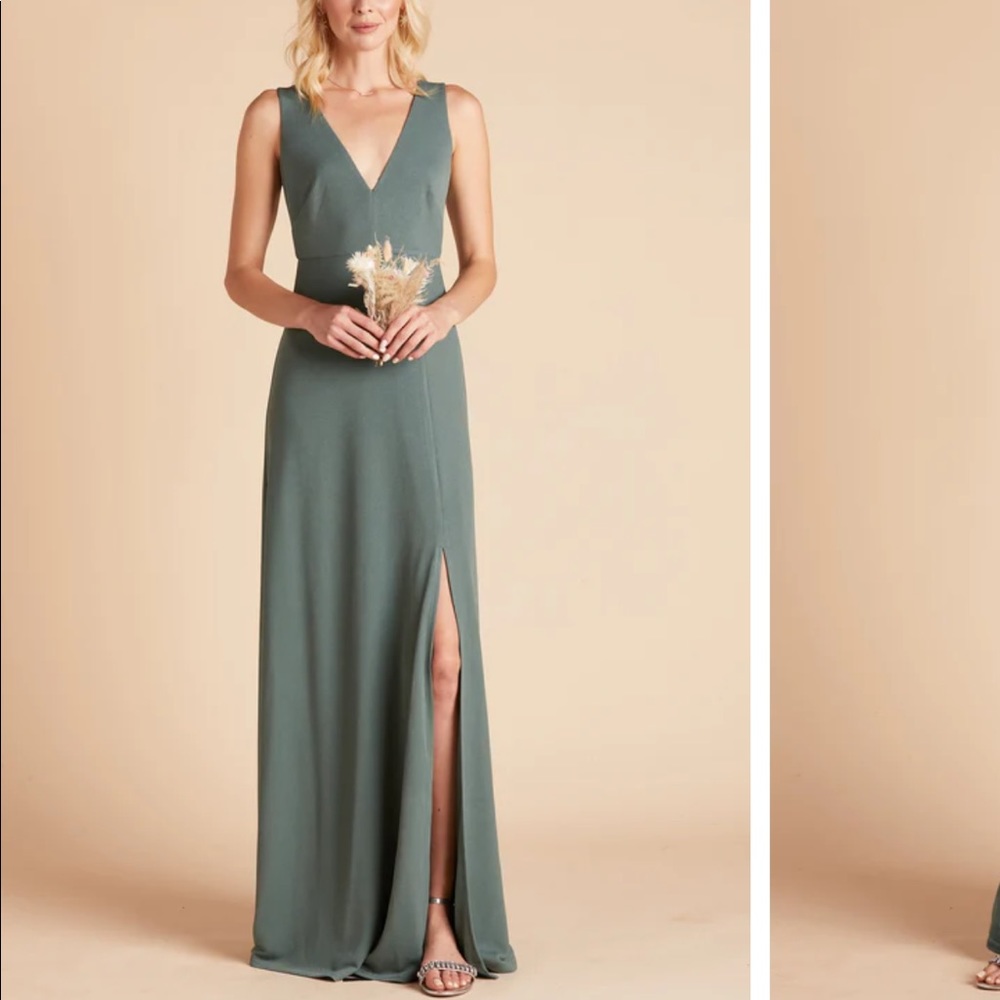 Birdy Grey / Shamin Dress, medium crepe sea glass